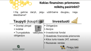 Ilgalaikis taupymas ir investavimas (Lietuvos banko renginys)